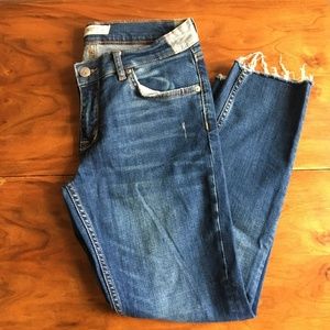 Zara Woman Premium Denim Collection cropped jeans